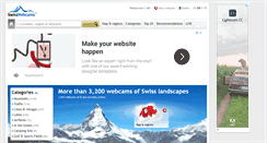 Desktop Screenshot of en.swisswebcams.ch