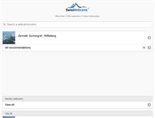 Tablet Screenshot of en.swisswebcams.ch